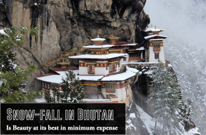 Snow-fall in Bhutan